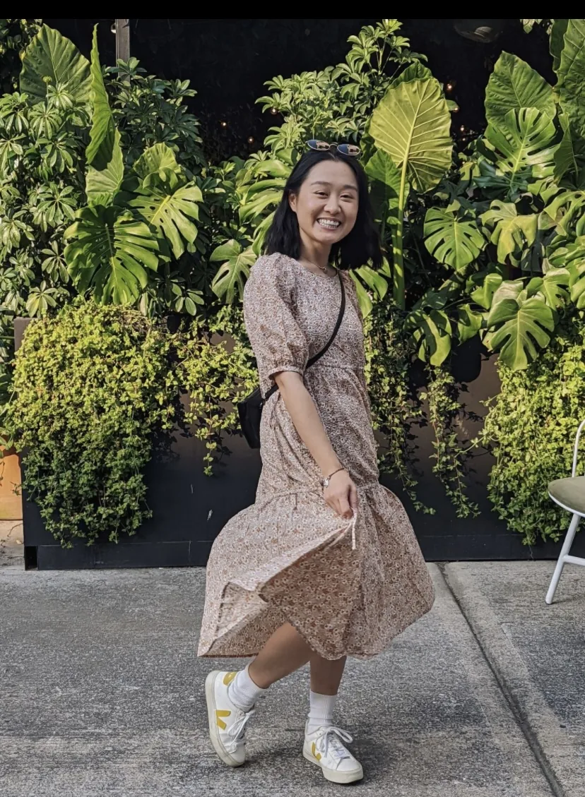 Serena in a Wray NYC dress in Mexico City.