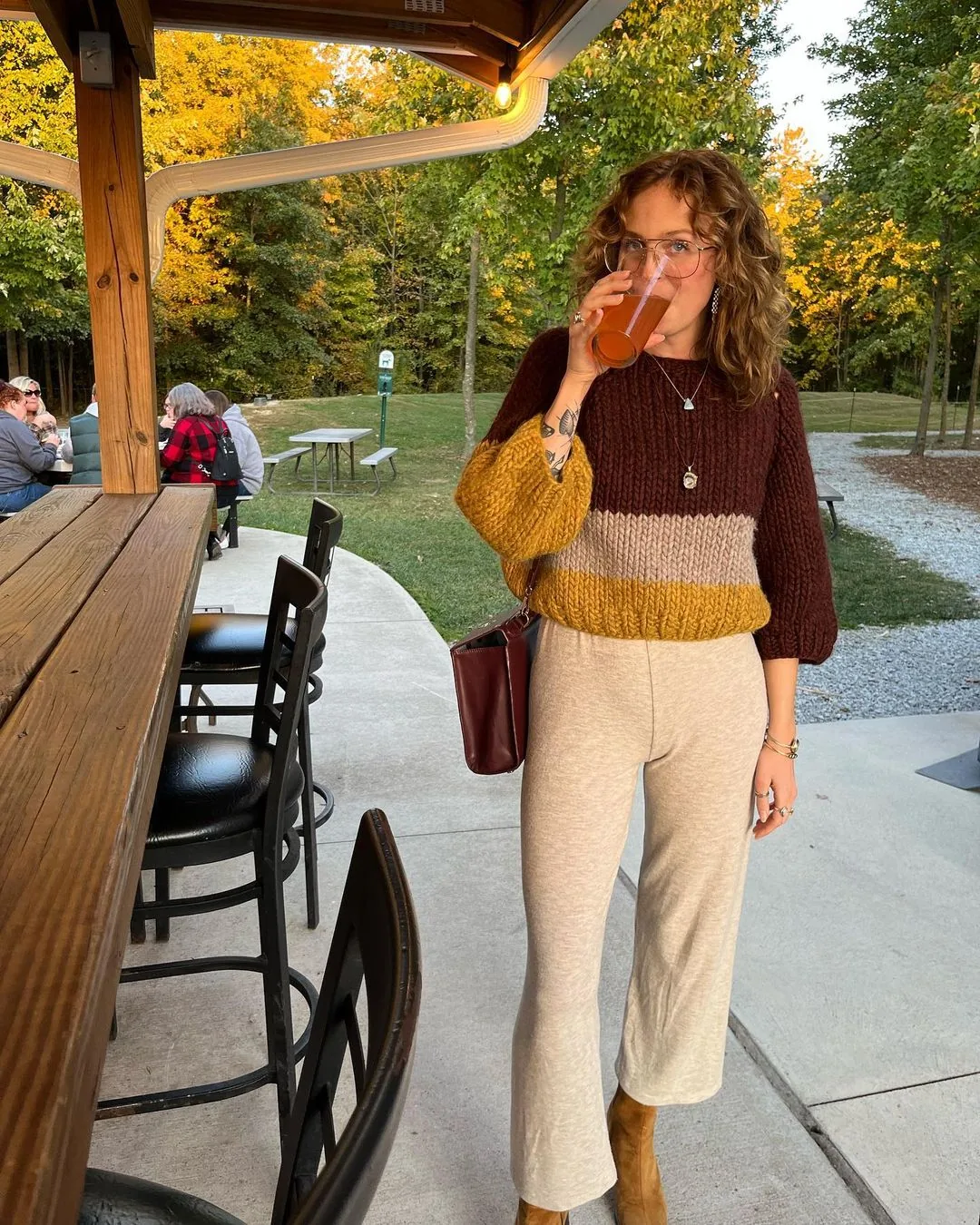Brooke in her favorite Lucky Sweater trade, Goodnight Day sweater.