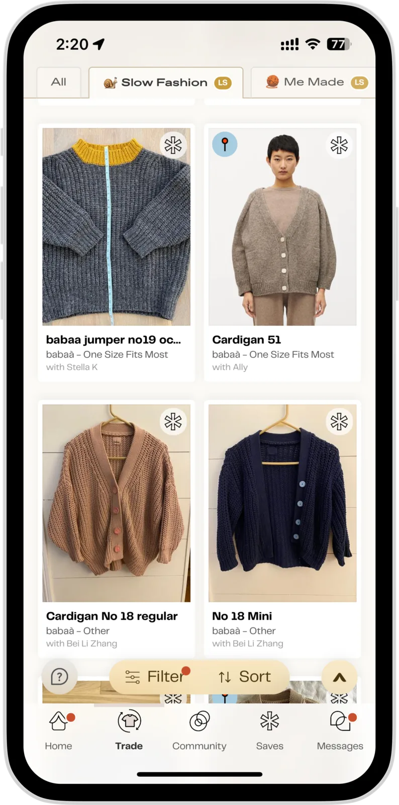 lucky sweater clothing swap